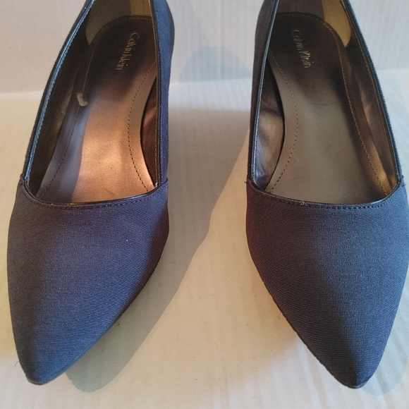 Calvin Klein Navy Blue Wedge Heels/Pumps Women's Size 8.5 M - Picture 9 of 11